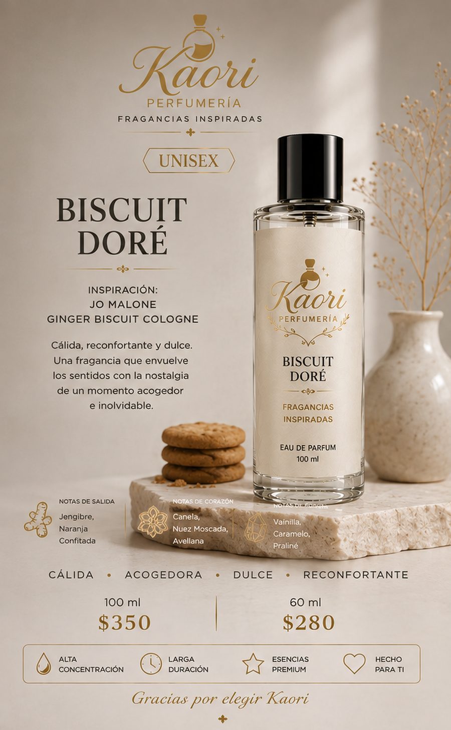 Biscuit Doré - Kaori Perfumería