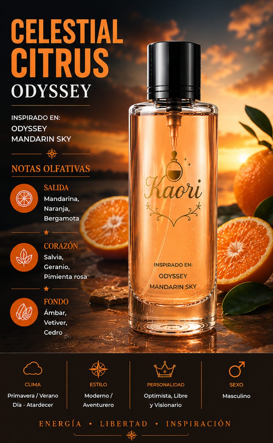 Celestial Citrus Odyssey - Kaori Perfumería