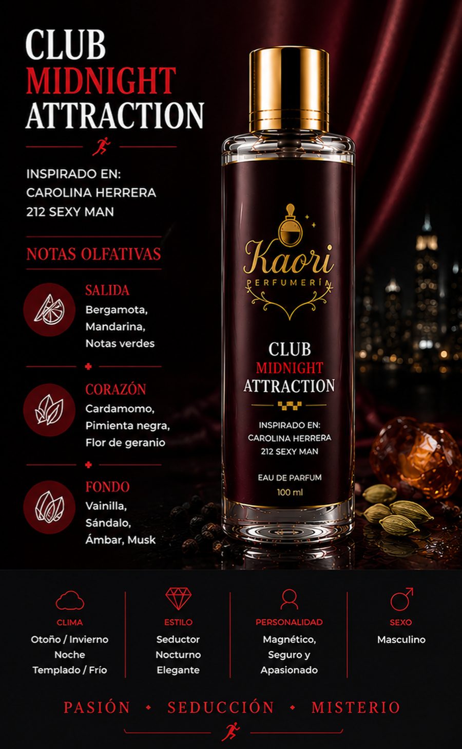 Club Midnight Attraction - Kaori Perfumería