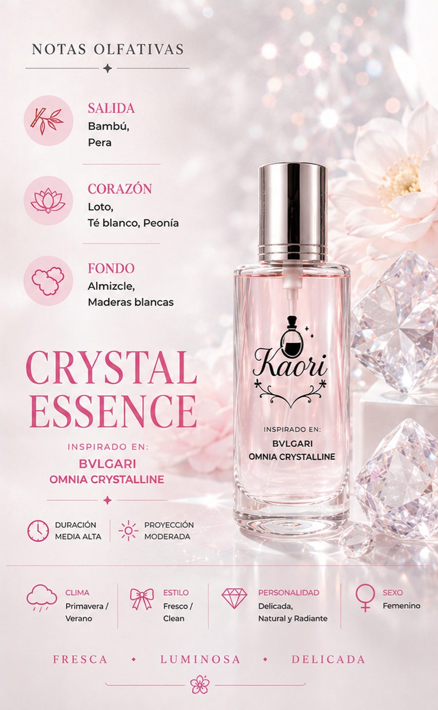 Crystal Essence - Kaori Perfumería