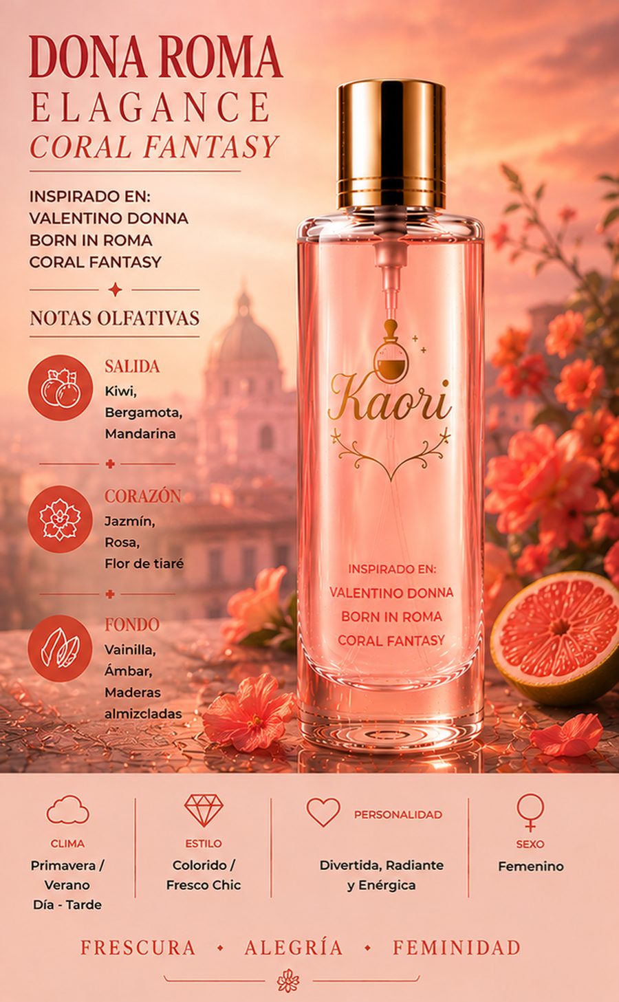Dona Roma Élégance Coral Fantasy - Kaori Perfumería