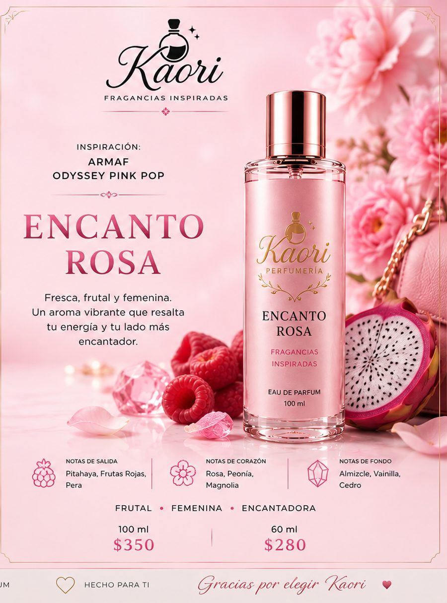 Encanto Rosa - Kaori Perfumería