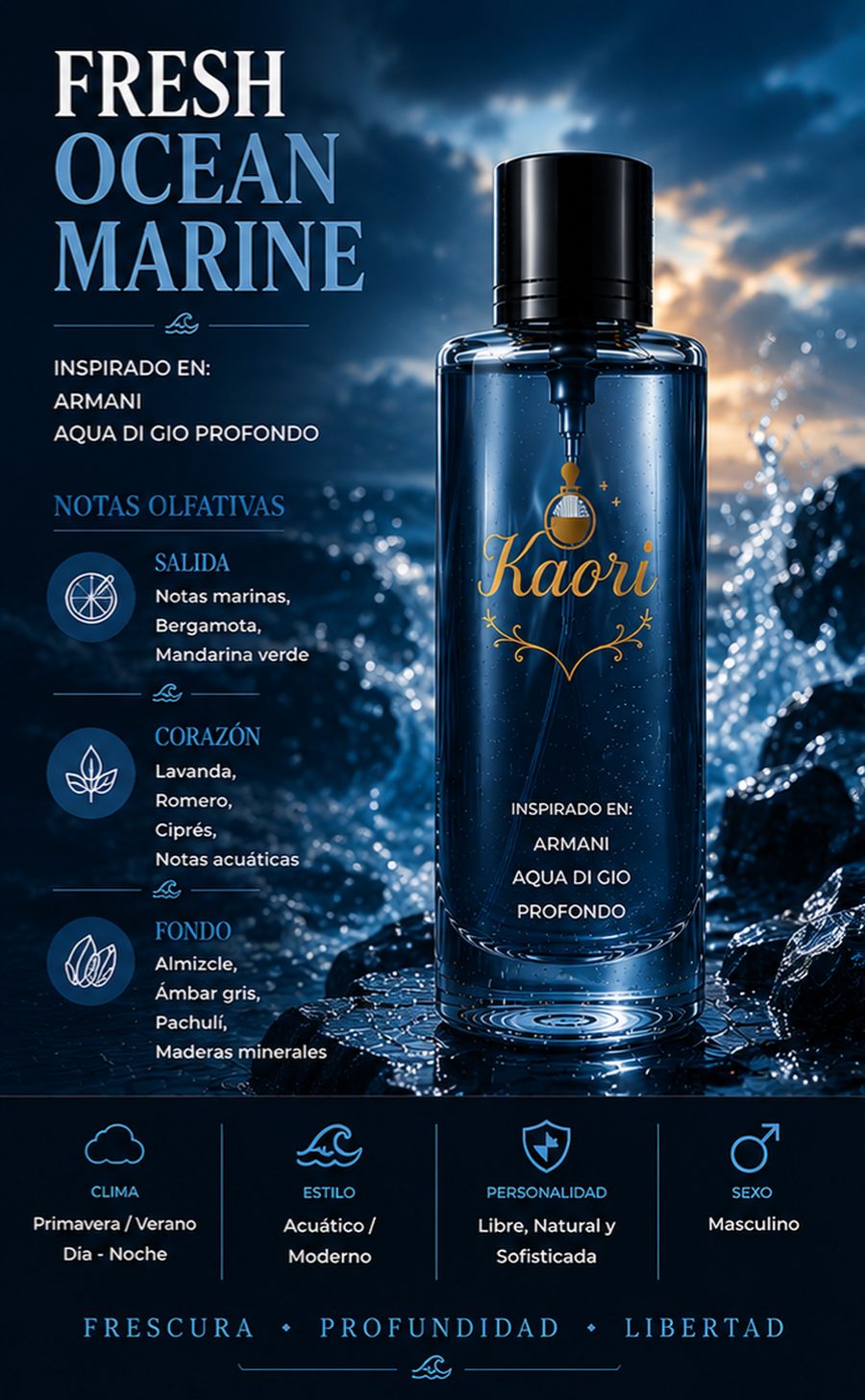 Fresh Ocean Marine - Kaori Perfumería