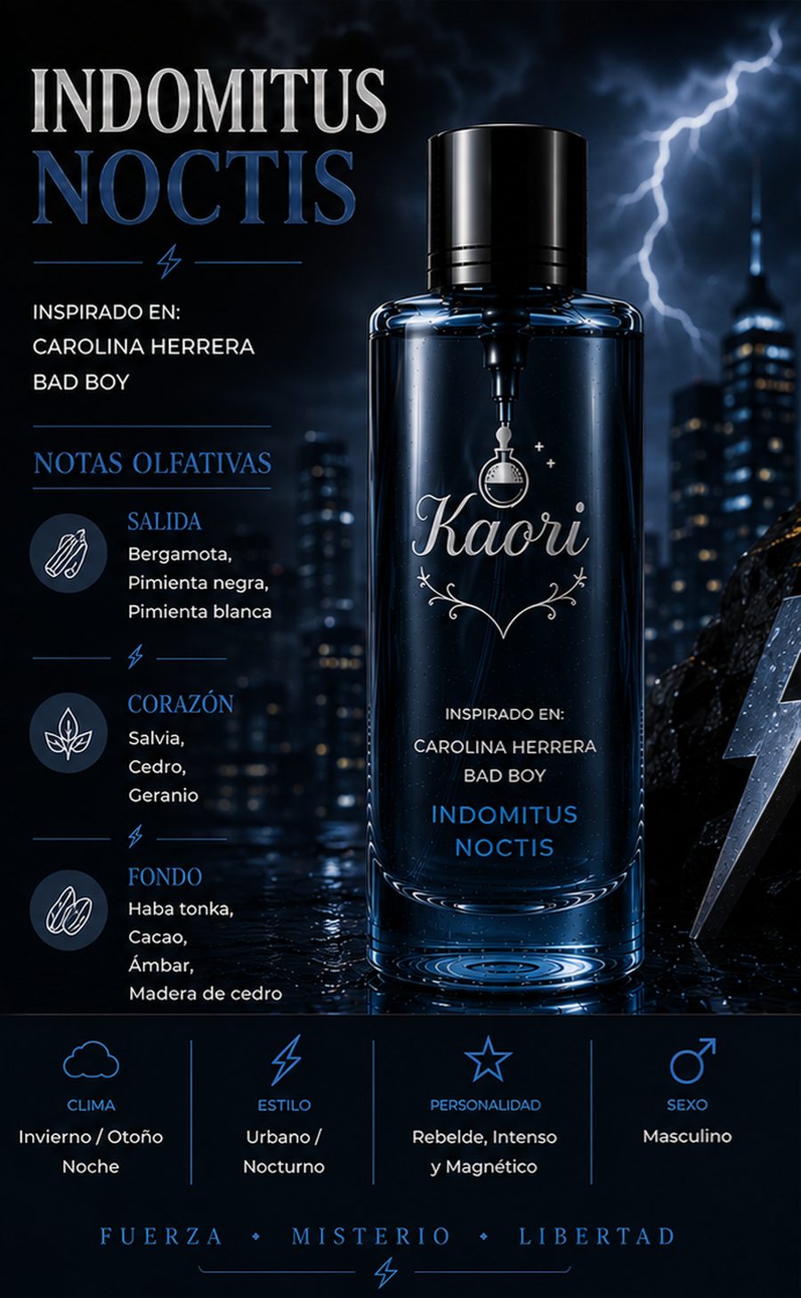 Indomitus Noctis - Kaori Perfumería