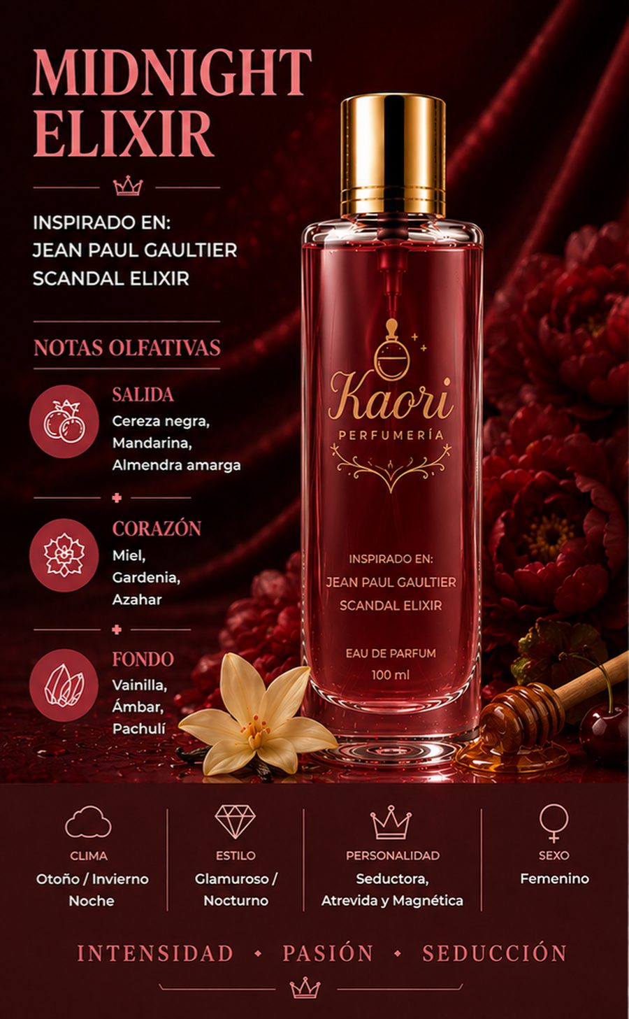 Midnight Elixir - Kaori Perfumería