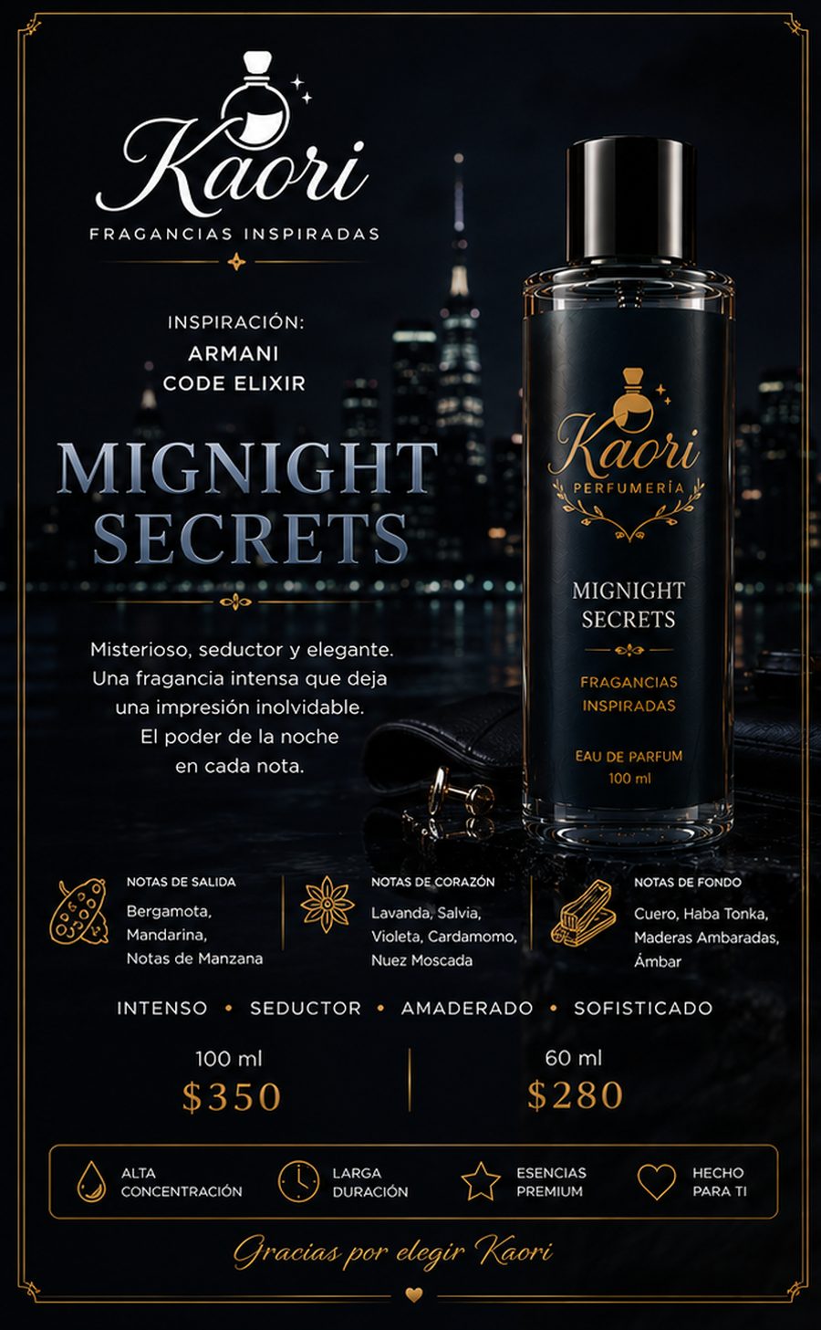 Mignight Secrets - Kaori Perfumería