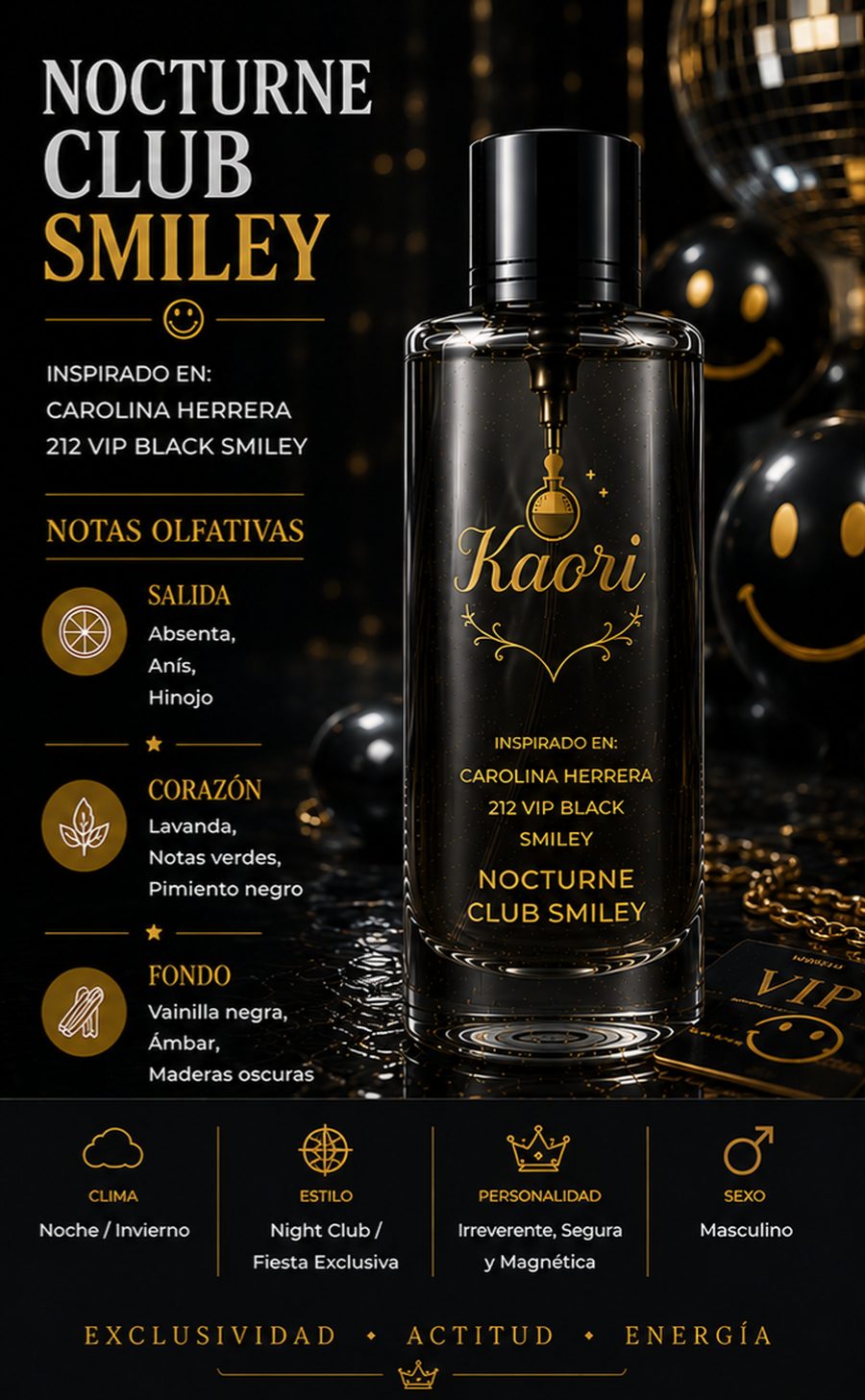 Nocturne Club Smiley - Kaori Perfumería