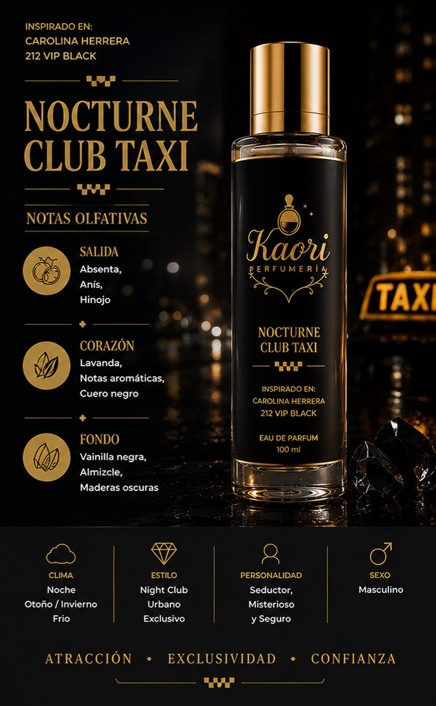 Nocturne Club Taxi - Kaori Perfumería
