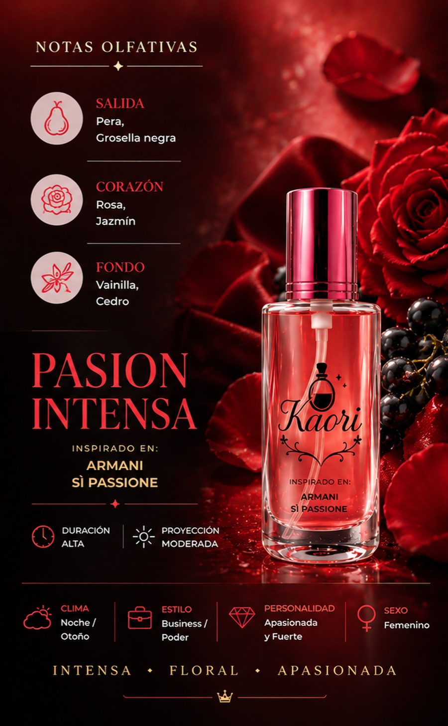 Pasión Intensa - Kaori Perfumería