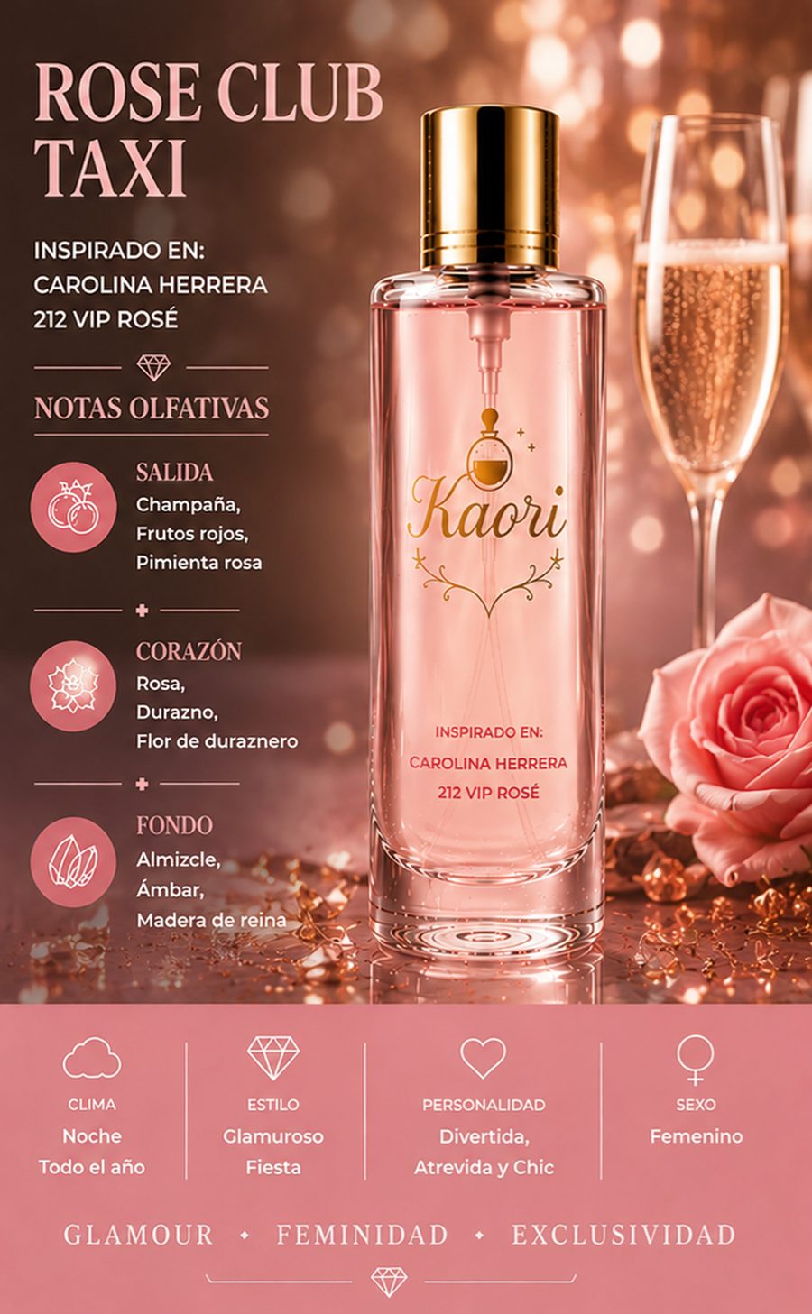 Rose Club Taxi - Kaori Perfumería