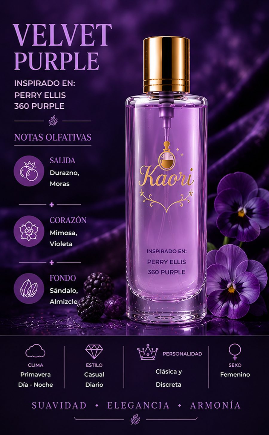 Velvet Purple - Kaori Perfumería