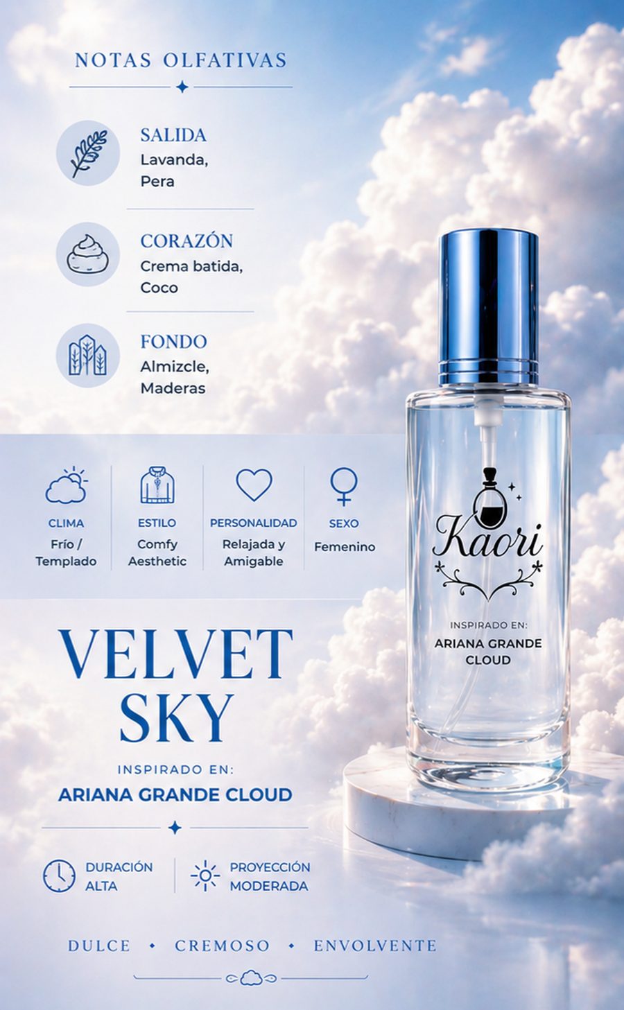 Velvet Sky - Kaori Perfumería