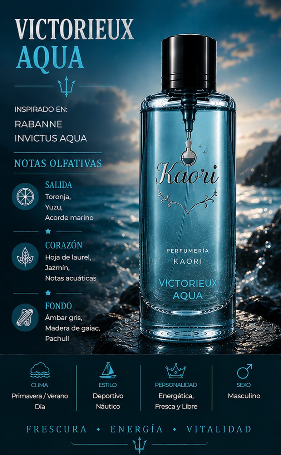 Victorieux Aqua - Kaori Perfumería