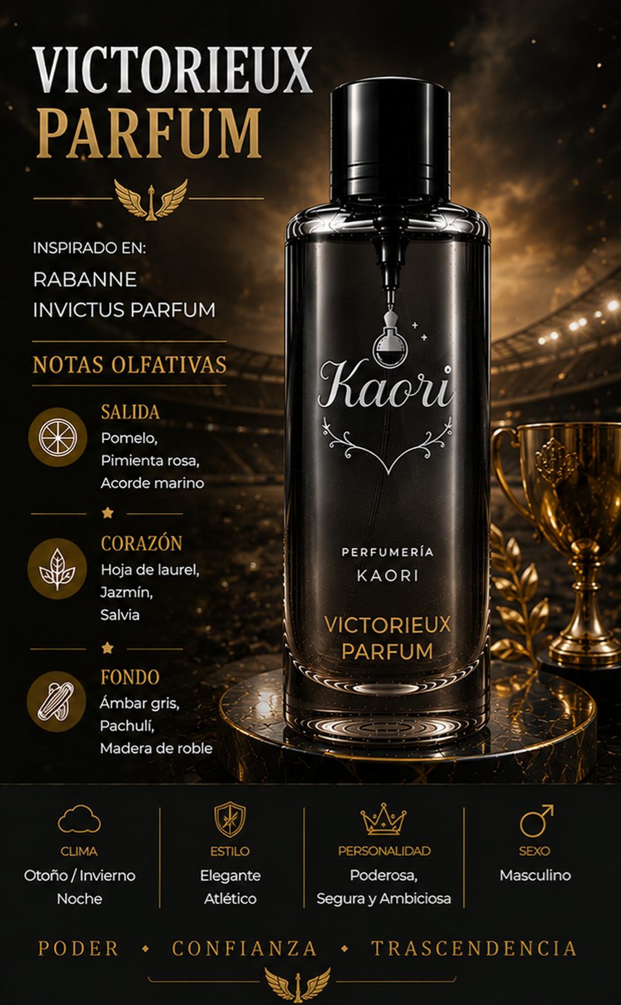 Victorieux Parfum - Kaori Perfumería